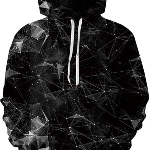 Unisex Hoodies 3D Print Galaxy Pullover Hooded Sweatshirt Hoodies with Big Pockets for Teen Men, Teen Boy, Women
