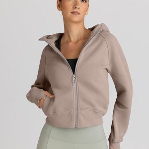 Womens Zip Up Hoodies Jackets Cropped Sweatshirts Fall Outfits Casual Comfy Tops Winter Clothes 2025
